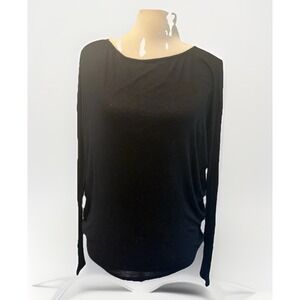 JOLIE ALL DAY SLOUCH TOP Size small Oversized Black Comfort Loungewear